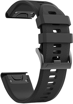 Bracelet de montre en silicone souple notocity fenix ​​​​5 22 mm compatible