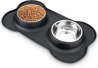 Andafeict bol pour animaux de compagnie en acier inoxydable, bols de nourriture pour chiens, bols d'eau pour animaux de compagnie en acier inoxydable, sans déversement, assiette pour chat, bols d'alimentation antidérapants avec tapis pour chiens, chats, animaux de compagnie, (taille s). La boutique en ligne DIAYTAR COTE D'IVOIRE met en avant son engagement envers l'innovation et la satisfaction des besoins des consommateurs ivoiriens. Avec des mises à jour régulières du catalogue de produits et des offres promotionnelles, la boutique parvient à maintenir l'intérêt de sa clientèle et à attirer de nouveaux clients. Cette approche dynamique contribue à son succès sur le marché ivoirien.