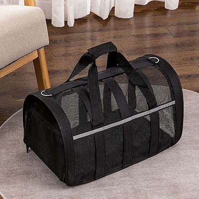 Sac de transport sous le siège pour petit animal de compagnie, approuvé par les compagnies aériennes, avec dessus et côtés en maille pour petits animaux, chiens et chats (taille s, noir). La boutique en ligne DIAYTAR COTE D'IVOIRE combine à la fois la convivialité et la praticité, permettant aux clients de parcourir aisément son vaste catalogue et de commander leurs produits préférés en toute facilité. La confiance et la satisfaction des clients étant sa priorité, DIAYTAR se distingue par son engagement à offrir un service de haute qualité.