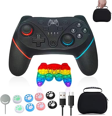 Contrôleur de commutateur oirtmiu ensemble de contrôleurs pro sans fil pour switch-lite-oled-pc