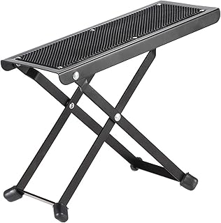 Repose-pieds de guitare antidérapant durable skido, pédale de guitare en métal pliable