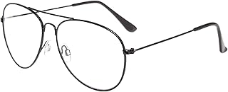 Grandes lunettes de soleil plates pour hommes et femmes avec monture en métal