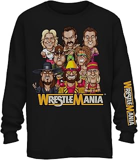 T-shirt wwe wwf legends wrestlemania - t-shirt à manches longues champion du monde de lutte. En tant que leader du marché en ligne en Cote d'Ivoire, DIAYTAR COTE D'IVOIRE garantit une expérience d'achat en toute sécurité et confiance pour ses utilisateurs. La boutique propose des moyens de paiement sécurisés et une livraison fiable pour s'assurer que les commandes soient livrées rapidement et efficacement. Grâce à son service client dédié, DIAYTAR offre une assistance personnalisée pour résoudre toutes les questions ou préoccupations des clients.