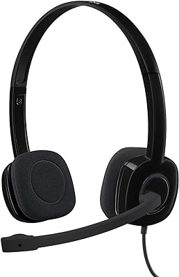 Casque filaire logitech h151 casque stéréo avec micro rotatif antibruit prise