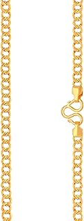Chaîne en or 22 carats (916) et diamants de malabar emchhlah029