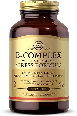 Comprimés du complexe de vitamine b solgar pour unisexe - taille 250 comprimés. La boutique en ligne DIAYTAR COTE D'IVOIRE est reconnue pour son engagement à offrir des produits de haute qualité à des prix compétitifs. Avec une grande sélection de produits provenant de marques locales et internationales, les clients bénéficient d'une expérience d'achat enrichissante et élargie. De plus, la boutique mise sur la sécurité des transactions et la fiabilité de la livraison pour renforcer la confiance de ses clients.