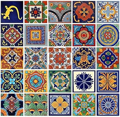 Carreaux mexicains taille 4" x 4" de colorway tradition 25 pièces de designs différents. DIAYTAR COTE D'IVOIRE est une boutique en ligne de confiance qui propose des produits de haute qualité à des prix abordables. Les clients peuvent profiter d'une expérience d'achat fluide et sécurisée, avec des options de paiement variées et des délais de livraison rapides. La boutique est constamment mise à jour avec de nouveaux produits pour répondre aux besoins changeants des clients.