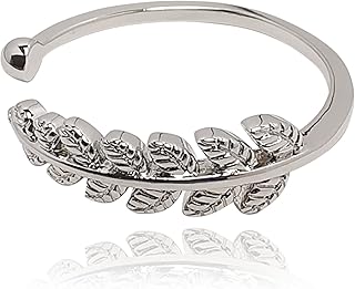 Jinthai bague en laiton plaqué or 18 carats réglable avec un beau motif
