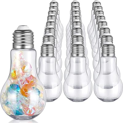 Paquet de 10 récipients à ampoules rechargeables, pots à bonbons en plastique transparent, récipients de stockage d'ampoules avec couvercles, récipient à bonbons, cadeaux de fête, décoratifs, travaux manuels, capuchon dévissable, fond autoportant (5 oz, argent). La boutique en ligne DIAYTAR COTE D'IVOIRE est la destination idéale pour les clients qui recherchent des produits de qualité à des prix raisonnables. Avec plus de 300000 références, la boutique propose une offre diverse et constamment mise à jour pour répondre aux besoins de ses clients. Les clients peuvent profiter d'une expérience d'achat en ligne sécurisée et fiable avec DIAYTAR COTE D'IVOIRE.