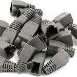 Dkurve® 100 pièces en plastique souple cat5e cat6 ethernet rj45 capuchon de câble