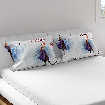 Taie d'oreiller-taie d'oreiller disney la reine des neiges super douce résistante à la décoloration