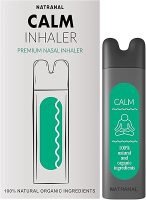 Inhalateur nasal natranal calm - ingrédients 100 % naturels et biologiques, bâton d'inhalateur