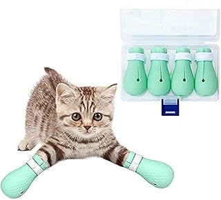 Chaussures pour chat en silicone anti-rayures sonia-520 - 4 pièces