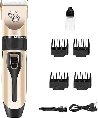 Kit de toilettage pour animaux de compagnie kit de toilettage rechargeable sans fil kit de toilettage électrique à faible bruit pour chien chat tondeuse à poils d'animaux. La boutique en ligne DIAYTAR COTE D'IVOIRE est le leader du marché ivoirien en termes de-commerce. Elle propose une grande variété de produits, des prix compétitifs et des services de haute qualité. Les clients peuvent profiter d'une expérience d'achat en ligne personnalisée et d'un service client réactif et efficace.