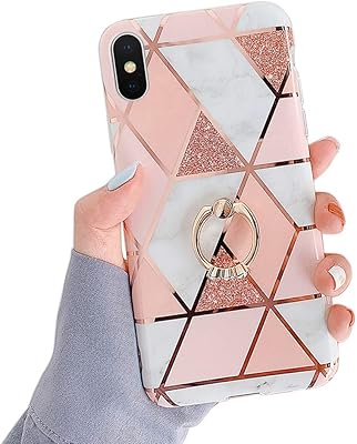 Qokey coque de protection tendance en marbre mignon pour hommes, femmes et filles