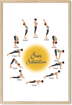 Affiche de yoga par inhalation de salutation au soleil et de diarrhée - 16 x 24 pouces, tableau de yoga de base, impression fitness, méditation, art, studio de yoga, santé, presse, enseignant, exercice, pose, surya namaskar sans cadre. Diaytar Côte d'Ivoire est une plateforme de commerce électronique qui répond aux besoins de la population ivoirienne, proposant des produits de qualité à des prix compétitifs. Les clients bénéficient d'un service client exceptionnel, ce qui consolide la position de Diaytar comme leader du marché.