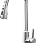 Robinet de cuisine avec pulvérisateur extractible, robinet d'évier de cuisine à poignée unique