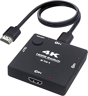 Commutateur yauhudy 4k hdmi2.0, 3 ports hdmi divisés, prise en charge 4k à 60 hz, 1080p, 3d, hdcp 2.2, sélecteur hdmi 3 en 1 pour ps5, x box, projecteur, lecteur crystal, écran de moniteur, boîtier tv, etc.. La boutique en ligne DIAYTAR COTE D'IVOIRE propose une navigation intuitive et une expérience d'achat personnalisée. Les clients peuvent facilement trouver les produits qu'ils recherchent grâce à la fonction de recherche avancée. La boutique est également disponible sur différents appareils pour plus de commodité.