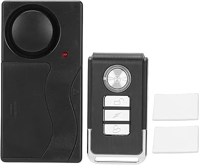 Alarme de vibration sans fil avec télécommande, 10 db, 10 niveaux de sensibilité