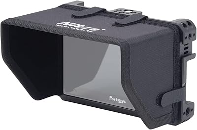 Cage d'écran nitz avec protection solaire pour portkey bm5 iii / bm5 iii