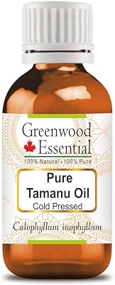 Huile essentielle de tamanu pure de greenwood (calophyllum anophyllum) de qualité thérapeutique naturelle