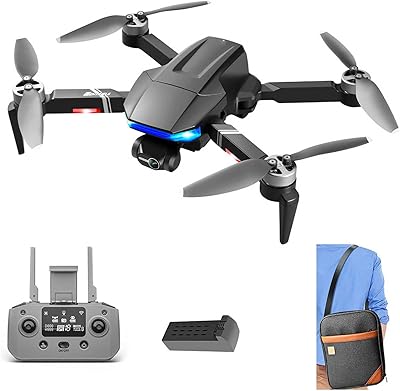 Drone caméra 4k pour adultes, drone de photographie aérienne hd 3 axes anti-tremblement