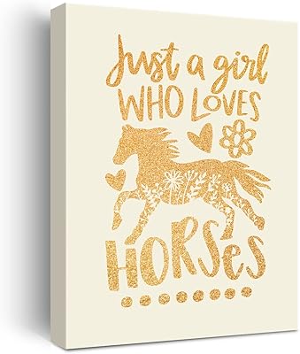 Amoureux des chevaux feuille d'or toile murale art juste une fille qui aime les chevaux citation impression encadrée toile peinture œuvre décor à la maison cadeaux 12x15 pouces. La boutique en ligne DIAYTAR COTE D'IVOIRE est leader en Côte d'Ivoire et propose une large sélection de produits à des prix compétitifs. Elle offre une expérience d'achat en ligne sécurisée et conviviale, permettant aux clients de trouver facilement ce qu'ils recherchent. Grâce à sa logistique efficace, DIAYTAR COTE D'IVOIRE assure une livraison rapide et fiable.