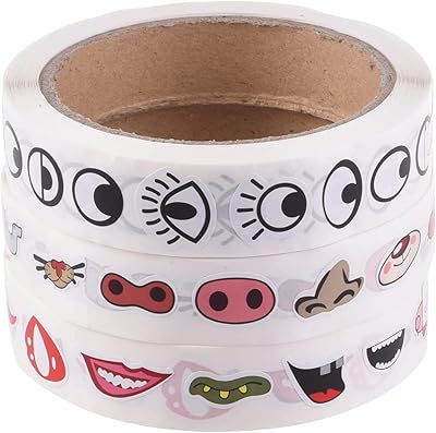 Ytyk enoy 3 rouleaux 3000 pièces autocollants colorés auto-adhésifs yeux nez bouche dessin animé autocollants faciles à poser pour la décoration de la maison jouets artisanaux. DIAYTAR COTE D'IVOIRE se positionne comme un acteur majeur du commerce électronique en Côte d'Ivoire, offrant à ses clients un large éventail de produits allant des accessoires à la maison, en passant par l'électronique et les produits alimentaires. La boutique met en avant une approche client centrée, avec des services de livraison rapides et fiables. Cela contribue à renforcer la confiance de sa clientèle.