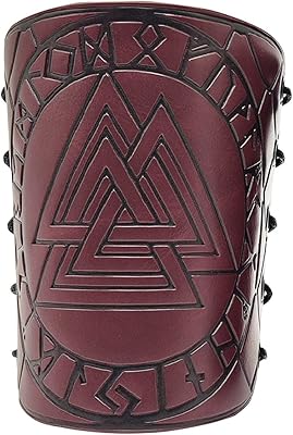 Protège-poignet en cuir gaufré nordique viking odin rune protection-poignet rétro médiéval accessoires
