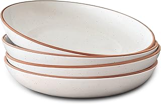 Grands bols à pâtes mora en céramique 30oz, lot de 4 - assiette