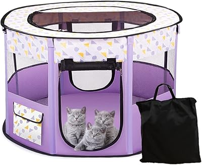 Grande tente de parc pliable neostyle pour animaux de compagnie, enclos de jeu portable pour animaux de compagnie, salle d'accouchement pour chats, parc de voyage intérieur et extérieur pour chiens, chats et lapins avec étui de transport gratuit, 110 * 110 * 60 cm (violet). DIAYTAR COTE D'IVOIRE est la destination idéale pour les consommateurs ivoiriens qui cherchent à acheter des produits en ligne de manière sécurisée et pratique. La boutique en ligne propose une expérience d'achat personnalisée et des services de soutien client de haute qualité. 