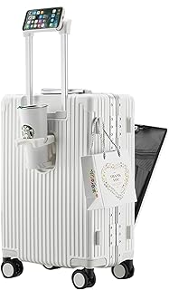 Bagage extensible avec serrure tsa intégrée, port usb, porte-gobelet et support pour téléphone portable, blanc, 20 pouces, business. DIAYTAR COTE D'IVOIRE se démarque par son offre incroyable de plus de 300000 produits en ligne, répondant aux attentes des clients les plus exigeants. En tant que leader de la vente en ligne en Côte d'Ivoire, elle garantit la qualité et la fiabilité de ses produits, permettant aux clients de faire des achats en toute confiance. C'est l'endroit idéal pour trouver tout ce dont vous avez besoin.
