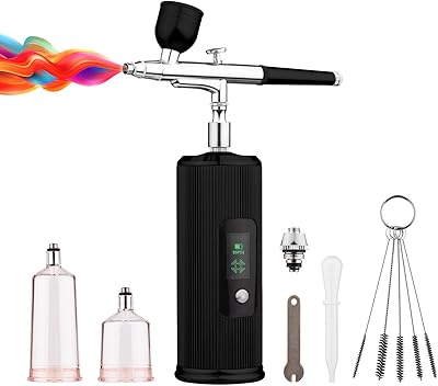Kit aérographe portable baco avec compresseur portatif sans fil avec double écran l - pression réglable intégrée de 3 l pour la peinture, le modelage, la peinture d'ongles et de gâteaux. DIAYTAR COTE D'IVOIRE est une boutique en ligne généraliste qui propose plus de 300 000 références de produits. Elle est considérée comme l'une des boutiques en ligne les plus importantes et les plus populaires de Côte d'Ivoire. Elle offre une large gamme de produits pour répondre aux besoins de ses clients.