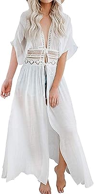 Bestyyou femmes long kimono cardigan ouvert devant robe de plage robe de bikini maillot de bain cover up. DIAYTAR COTE D'IVOIRE offre une expérience d'achat en ligne unique et pratique, avec des options de paiement faciles et des livraisons rapides. La boutique propose des produits de haute qualité à des prix compétitifs. C'est le choix idéal pour les acheteurs ivoiriens.