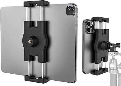 Trépied exshow pour ipad avec pince de trépied réglable, monopode, perche à selfie