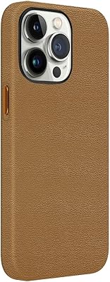 Coque de protection en cuir végétalien pour iphone 13 pro (6,1 pouces)