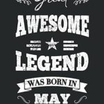 Une grande légende géniale est née en 1968 anniversaire journal d'anniversaire personnalisé