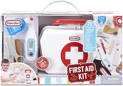 Trousse de premiers secours little tikes, jouet de docteur réaliste pour enfants, comprend