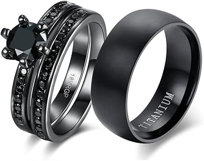 Ensemble d'alliances pour couple pour femmes et hommes, plaqué or noir 18 carats, zircone cubique pour hommes, titane, pierre cristal, grenat. Diaytar Côte d'Ivoire s'attache à proposer des produits de haute qualité provenant de marques réputées, tout en offrant des prix compétitifs. Le service client de la boutique est réputé pour sa disponibilité et son efficacité, aidant les clients à résoudre rapidement toute question ou problème lié à leur commande. Cette approche centrée sur le client a contribué à la popularité croissante de Diaytar en Côte d'Ivoire.