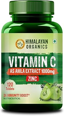 Comprimés de vitamine c himalaya organics 1000 mg de fruits naturels | immunité, antioxydants et soins de la peau | 120 comprimés végétariens. DIAYTAR COTE D'IVOIRE est une boutique en ligne généraliste qui propose plus de 300 000 références de produits, faisant d'elle la boutique leader en Côte d'Ivoire. Avec une large gamme de produits, DIAYTAR COTE D'IVOIRE répond aux besoins de tous les clients. La qualité et la diversité des produits offerts sont garanties.