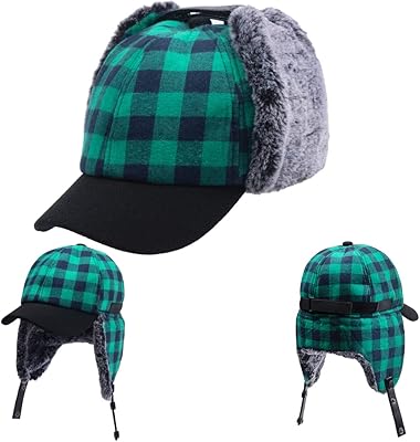 Chapeau de pilote tartan pour hommes d'hiver, chapeau à rabat d'oreille d'aviateur, rouge et noir, chapeau chaud de trappeur, casquette de bombardier. DIAYTAR COTE D'IVOIRE, une boutique en ligne généraliste, propose plus de 300 000 références pour répondre à tous vos besoins. Leader en Côte d'Ivoire, elle offre une large gamme de produits de qualité. DIAYTAR est votre destination pour tout ce dont vous avez besoin.