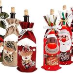 Skido 6 pièces décorations de noël pour la maison couvercle de bouteille
