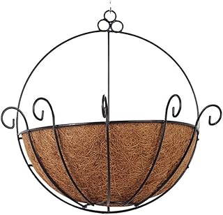 Panier de jardinière semi-circulaire suspendu au mur, pot de jardinière suspendu d'extérieur, pots