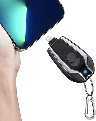 Mini module d'urgence 1500 mah, chargeur portable porte-clés pour iphone, batterie externe ultra-compacte à charge rapide, chargeur de téléphone portable porte-clés, plus petit qu'une carte (apple, noir). DIAYTAR COTE D'IVOIRE se distingue par sa politique de prix très avantageuse et son service client de haute qualité. Les clients peuvent ainsi profiter de promotions régulières et de réductions sur une multitude de produits.