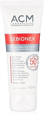 Acm sebionex gel pour peaux grasses spf 50, 40 ml