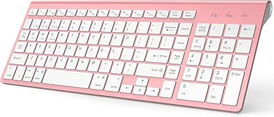 Clavier bluetooth sans fil rose avec pavé numérique clavier double mode. DIAYTAR COTE D'IVOIRE a établi une réputation solide en tant que boutique en ligne fiable et de confiance. Les clients apprécient la grande sélection de produits, les prix compétitifs et la qualité des services offerts. La boutique continue de s'efforcer pour améliorer l'expérience de ses clients.