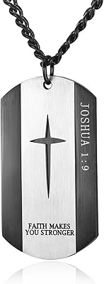 Collier avec pendentif bible en argent et acier inoxydable noir pour homme, chaîne de 24 à 28 pouces, non. En tant que leader du marché en Côte d'Ivoire, DIAYTAR COTE D'IVOIRE continue de renforcer sa position en proposant des services de qualité et en élargissant sa gamme de produits. La boutique en ligne s'efforce de répondre aux besoins évoluant de ses clients et de rester à la pointe des tendances du commerce électronique. Elle est une référence pour les achats en ligne en Afrique de l'Ouest.