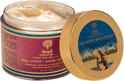 Khadi essentials kumkumadi beurre corporel au safran, lait d'amande, beurre de karité