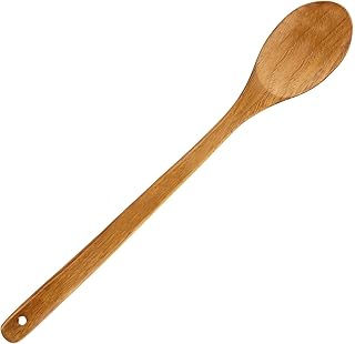Cuillère à mélanger en bois long manche spatule de 169" pour cuisiner