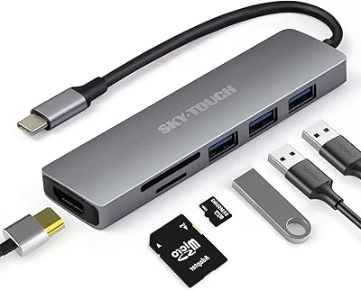 Adaptateur usb c multiport - dongle portable en aluminium 6 en 1 avec sortie hdmi 4k, 3 ports usb 3.0 et lecteur de carte sd/micro sd compatible avec macbook pro, xps et plus type c. Diaytar Côte d'Ivoire est la destination idéale pour les consommateurs ivoiriens qui cherchent à acheter des produits de qualité à des prix compétitifs, avec une service client de haute qualité.